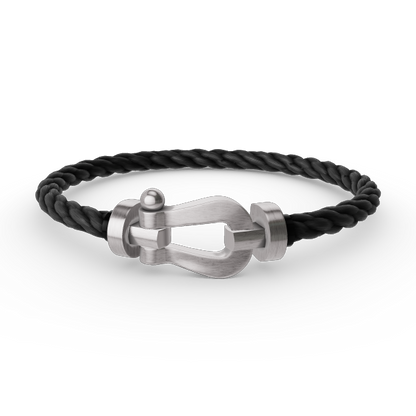 Miro FORCE LARGE HORSESHOE NO DIAMOND BRACELET SILVER