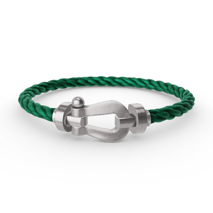 Miro FORCE LARGE HORSESHOE NO DIAMOND BRACELET SILVER