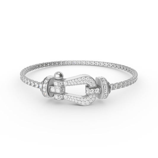 Miro FORCE  LARGE HORSESHOE FULL DIAMOND TENNIS BRACELET