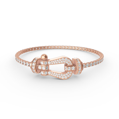 Miro FORCE  LARGE HORSESHOE FULL DIAMOND TENNIS BRACELET